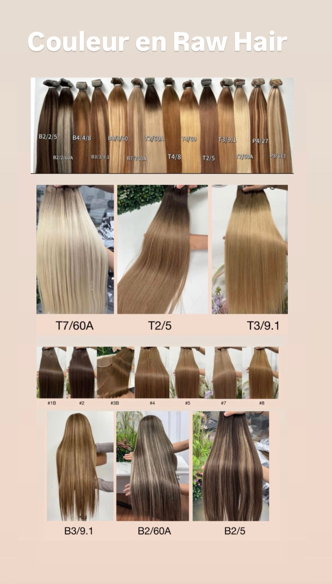 COLOR/PRE COLOR - RAW HAIR DD