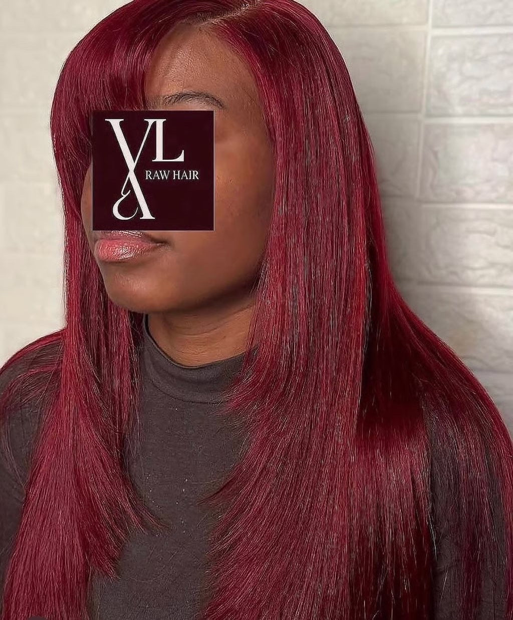 VLA RED CHERRY VIRGIN HAIR WIG PREMIUM